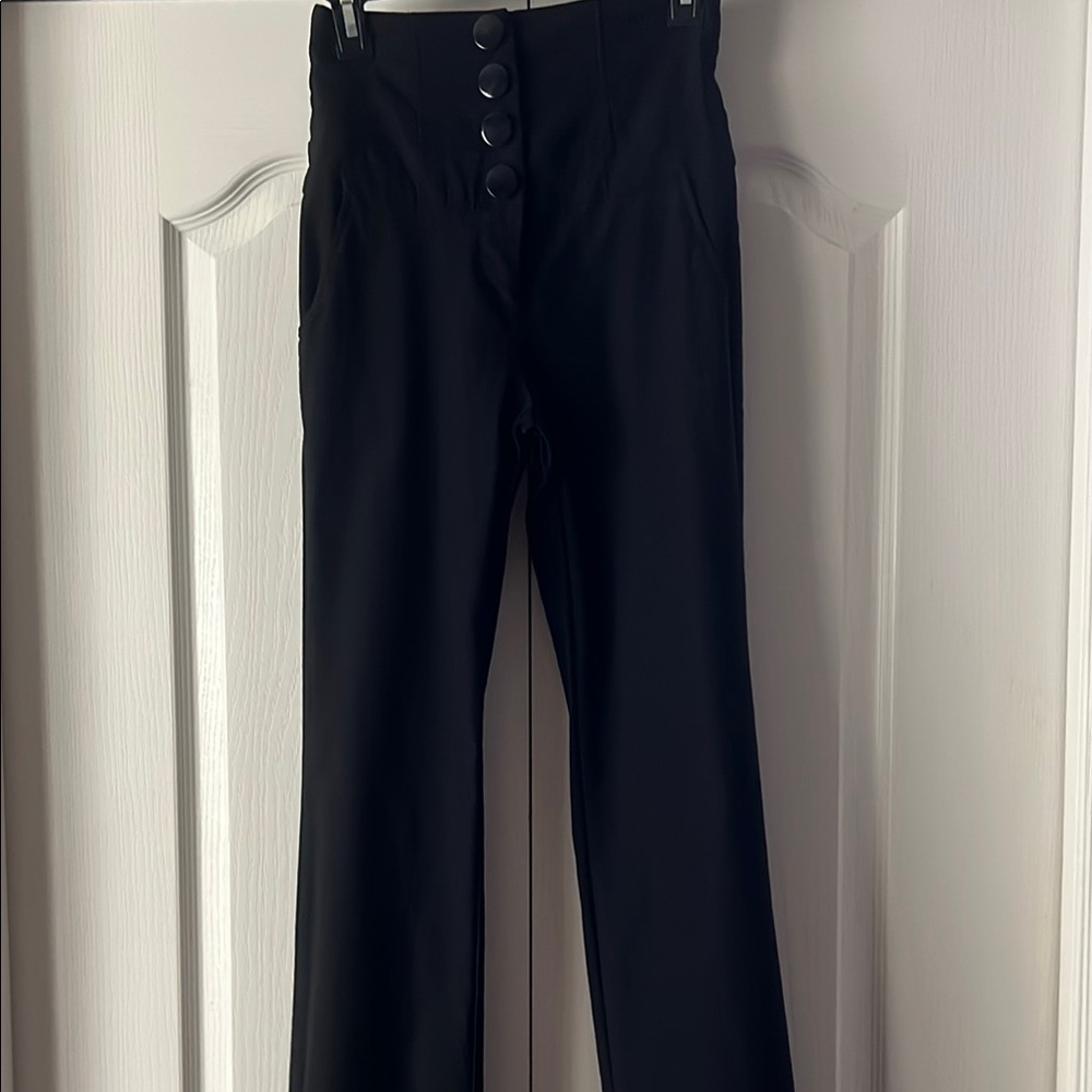 Body Central Black Straight Leg Pants